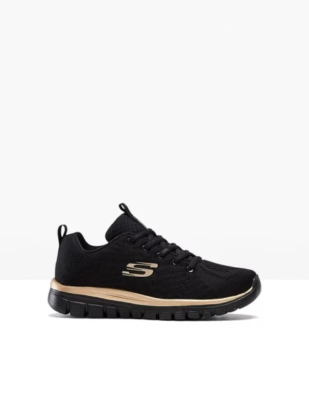 Sneakersy marki Skechers z pianką memory czarne