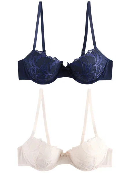 Next Sutien crem / bleumarin