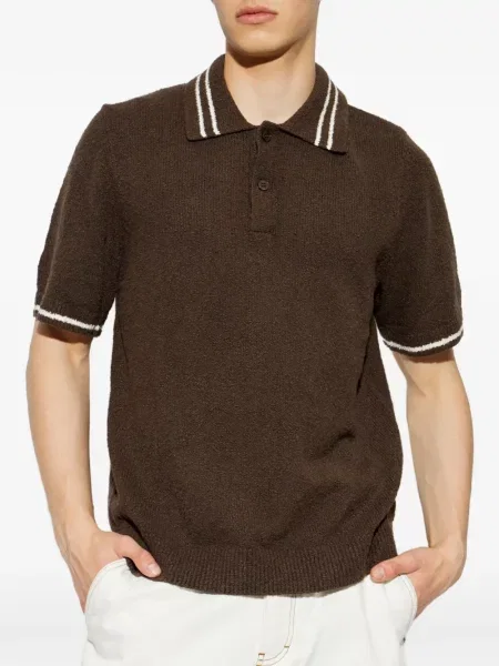 Tricou polo Samsøe Samsøe maro
