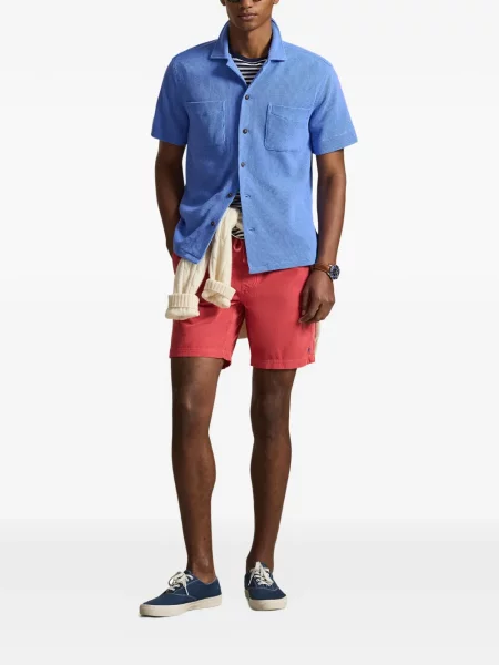 Ριγέ δερμάτινος κάλτσες Polo Ralph Lauren με κορδόνι μαύρο