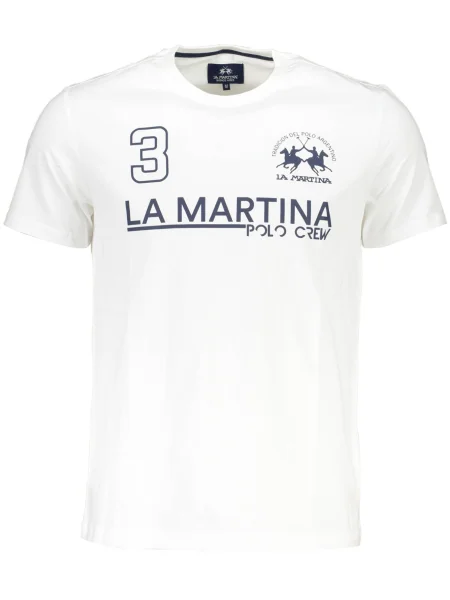 Tricou La Martina scurt alb