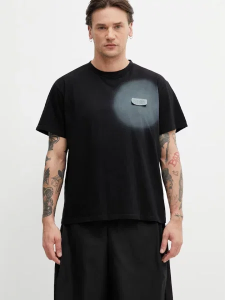 Maison Margiela Koszulki Mężczyzna L Logo T-Shirt czarny