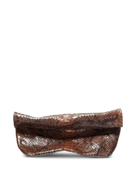 Bőr csatos ruha Michael Kors Collection fekete