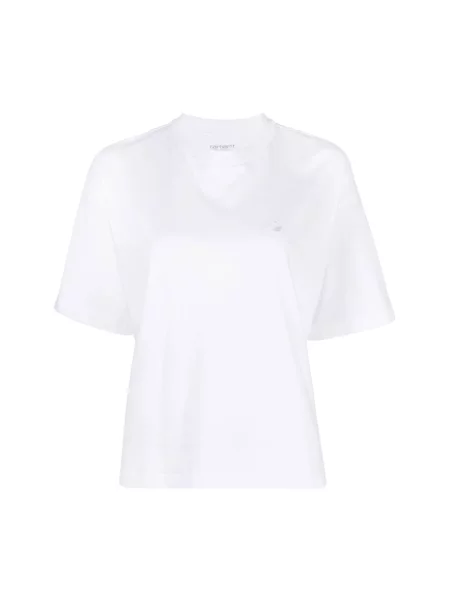 T-shirt o kroju regular fit z czystej bawełny model CHESTER' Carhartt Wip biała