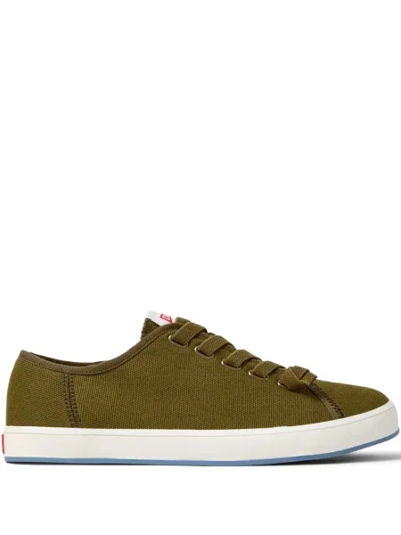 Sneakerși Camper cu șireturi din dantelă verde