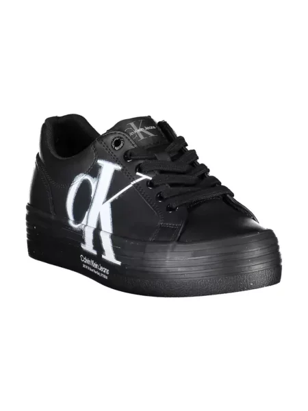 Trampki Calvin Klein skórzane czarne