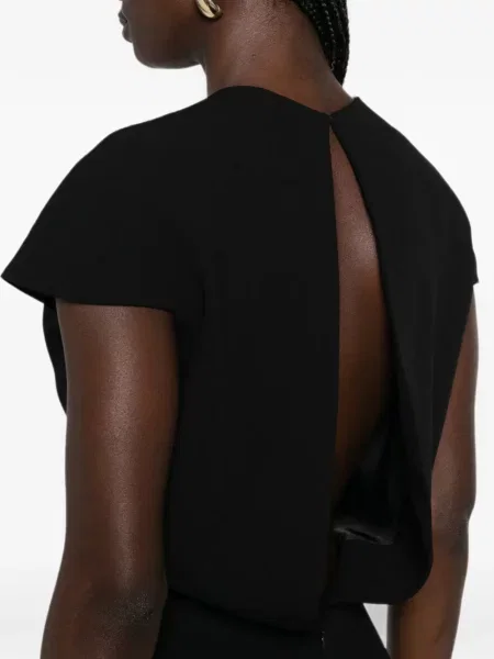 Scurt rochie maxi Jil Sander cu decolteu în U negru