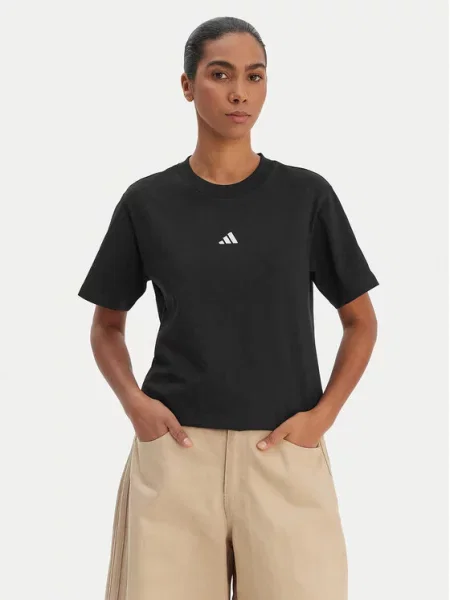 Adidas Majica Essentials Small Logo črna