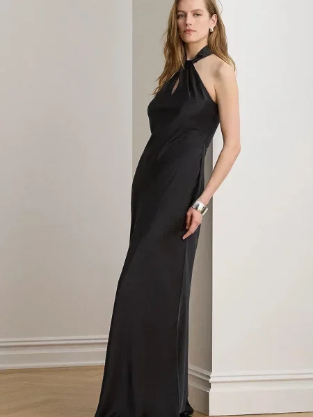 Lauren Ralph Lauren rochie halter negru