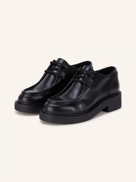 Elegantní šněrovací polobotky Marc O'polo černé