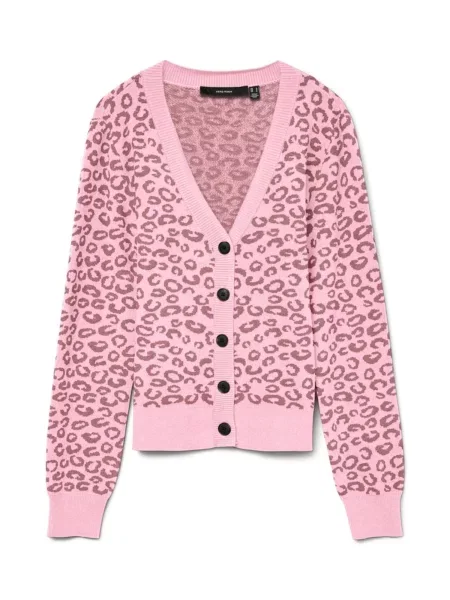VERO MODA Geacă tricotată VMNANCY / pitaya roz