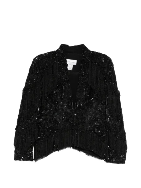 Geacă Zuhair Murad cu franjuri negru