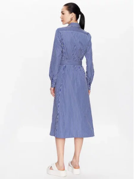 Polo Ralph Lauren Košeľové šaty Tmavomodrá biela