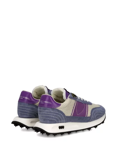 Sneakerși Philippe Model Paris din piele de căprioară violet