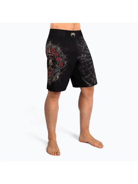Spodenki treningowe Venum Santa Muerte Men’S Fight Shorts deep black/gold czarne