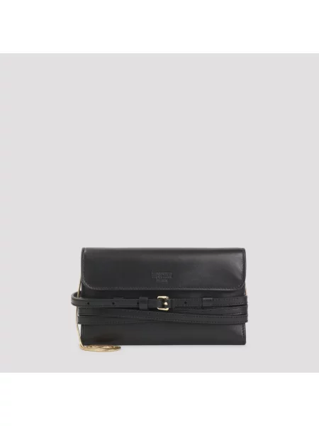 Kopertówka Moschino skórzana czarna
