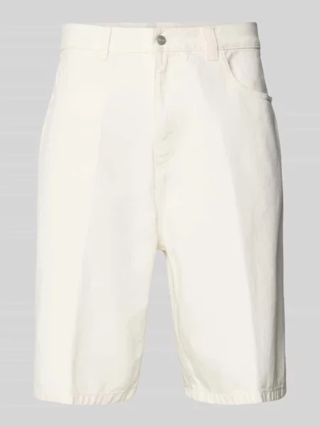 Szorty jeansowe z wpuszczanymi model ‘BRANDON’ Carhartt Work In Progress białe