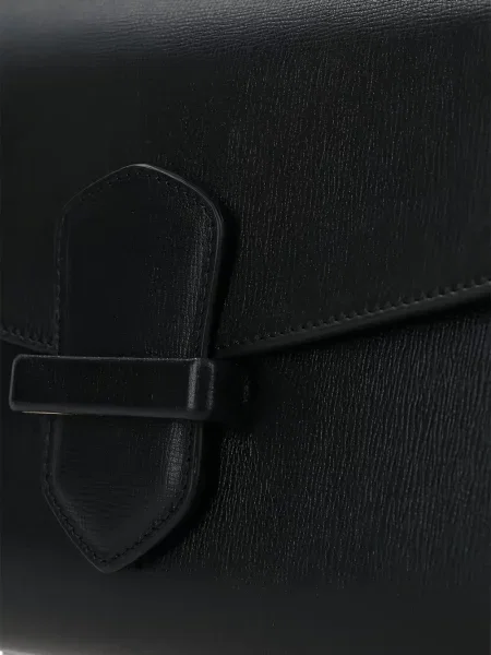 Geanta de piele Franzi din piele negru