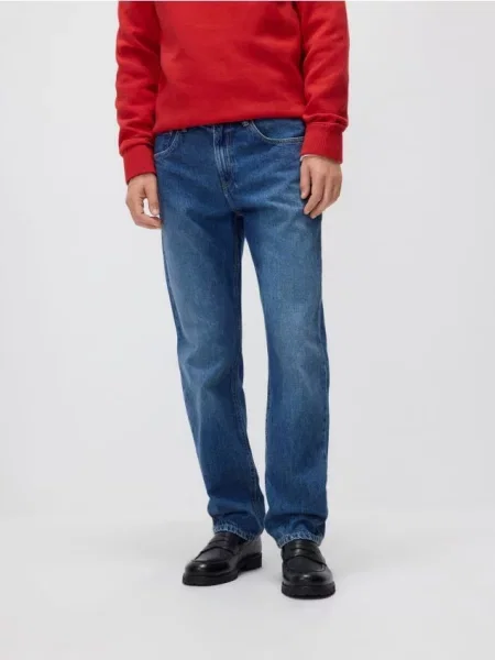 Прямые джинсы Reserved синие