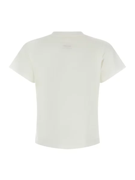 Maison Margiela Koszulki Kobieta S Logo Cotton T-Shirt biały