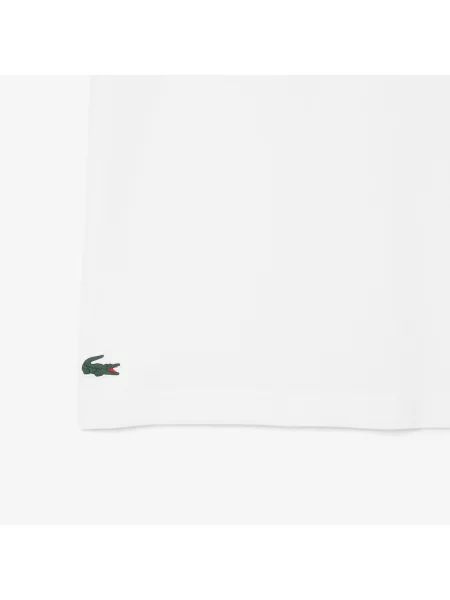 Lacoste Sportowy T-Shirt Ultra Dry Z Graficznym Nadrukiem biały