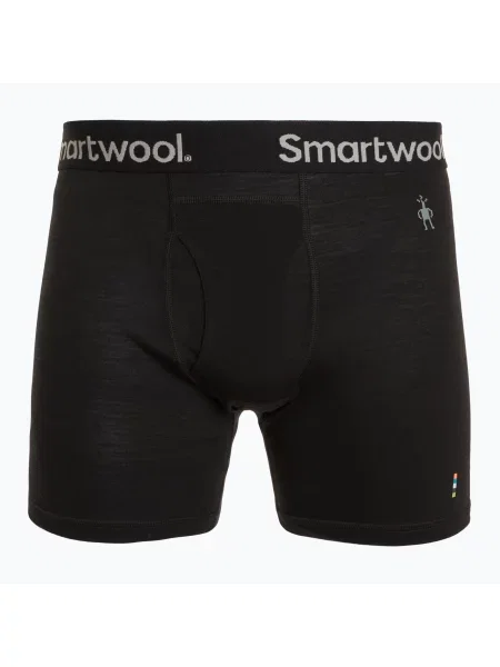 Bokserki termoaktywne Smartwool Merino Boxer Brief Boxed black czarne