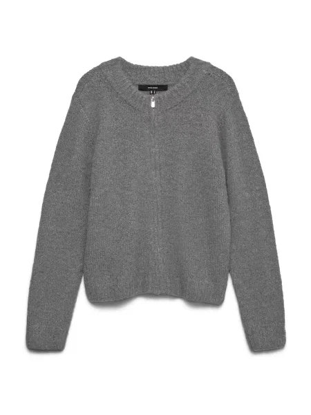 VERO MODA Geacă tricotată VMBerry amestecat gri
