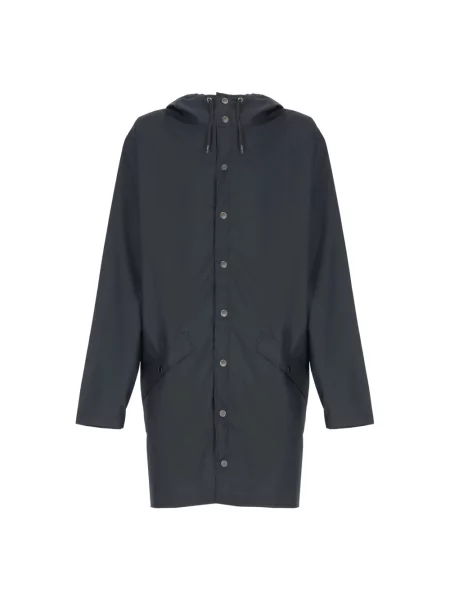 Kurtka Rains Long Jacket navy niebieska