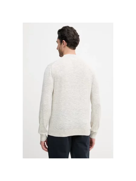 Barbour sweter z domieszką lnu Flaxby beżowy