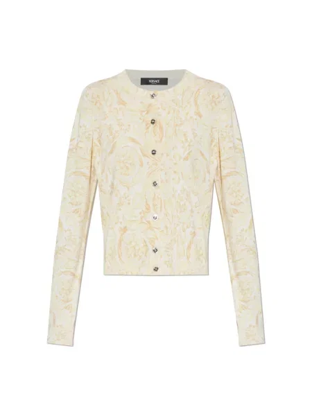Kardigan Versace beżowy