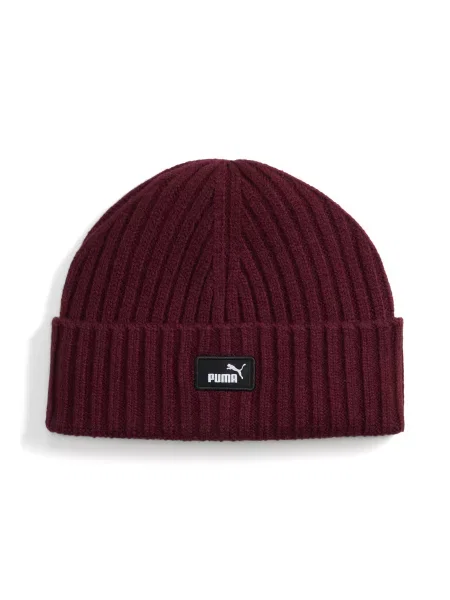 Prążkowana czapka beanie Essentials PUMA czerwona