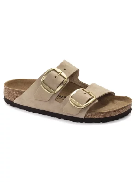 Klapki Birkenstock beżowe