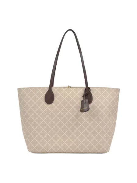 Lniana shopperka By Malene Birger beżowa
