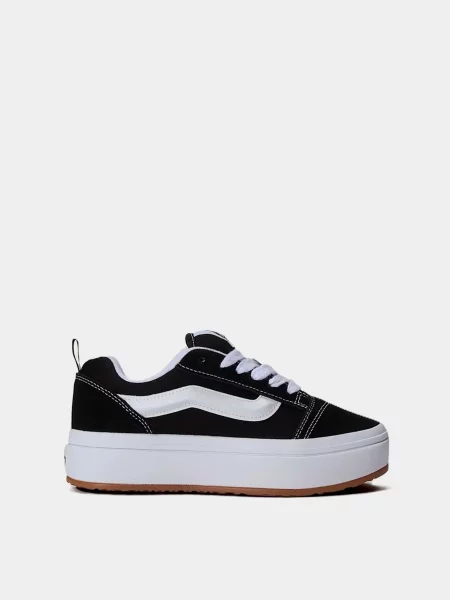 Шкіряні Кеди низькі Vans KNU SKOOL STACKLITE чорний