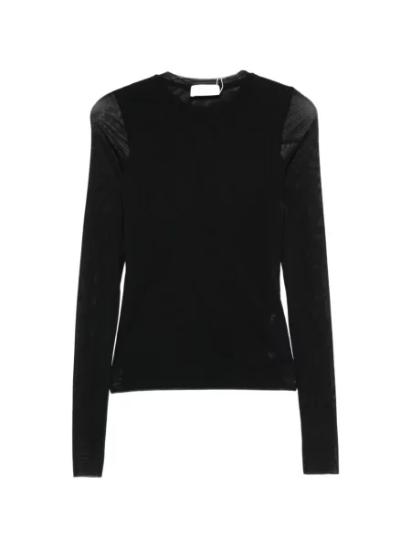 Lung tricou Meimeij negru