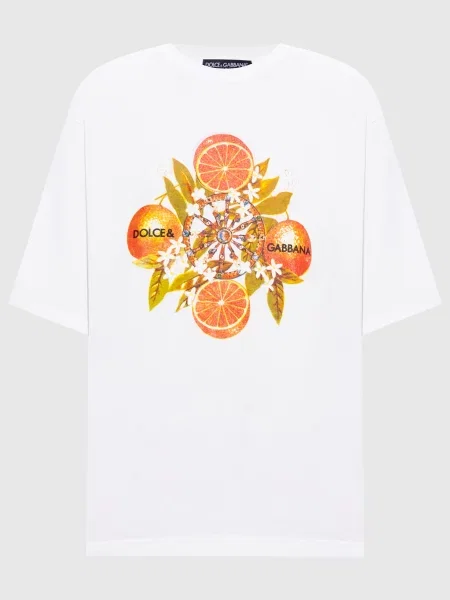 Футболка з принтом Dolce&gabbana біла