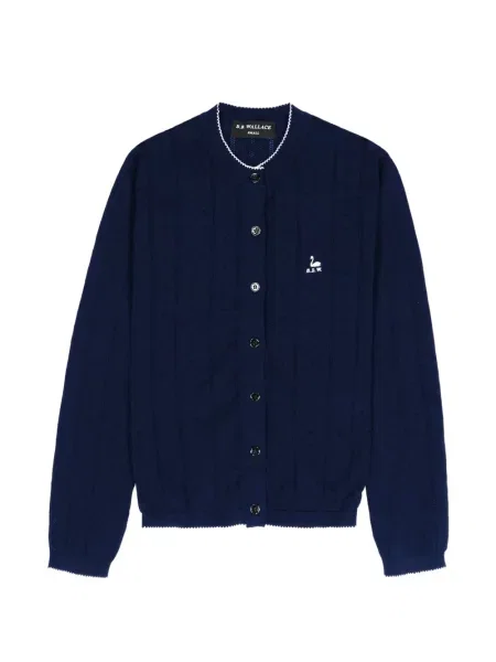 Cardigan B.b. Walace cu broderie albastru