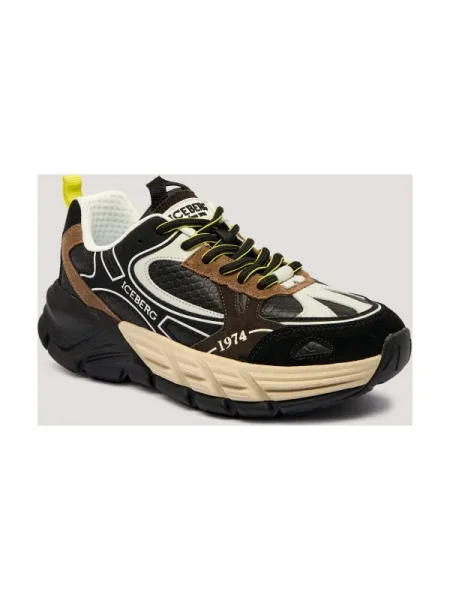 Iceberg Teniși din piele negru