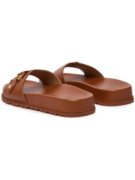LAUREN RALPH LAUREN De piele șlapi TASHA maro
