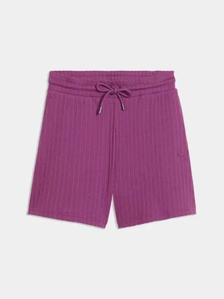Повсякденні шорти PUMA Her High-waist Shorts комбінований верх фіолетовий