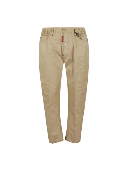 Spodnie Dsquared2 beżowe