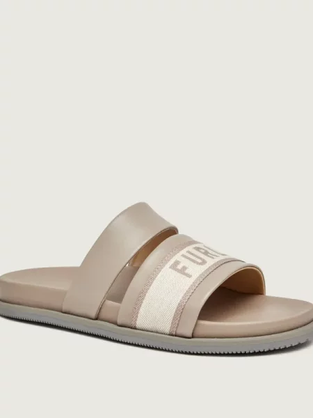 Furla De piele șlapi FURLA TIDE bej