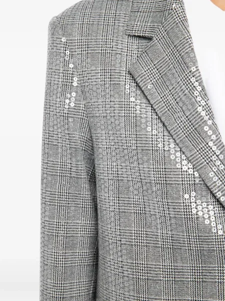 Sacou Zadig&voltaire cu paiete în carouri negru