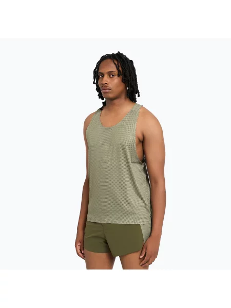 Koszulka do biegania Ciele Athletics ICN Signlet toad zielona