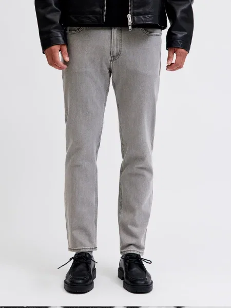JACK & JONES Kavbojke JJICLARK JJORIGINAL svetlo siva