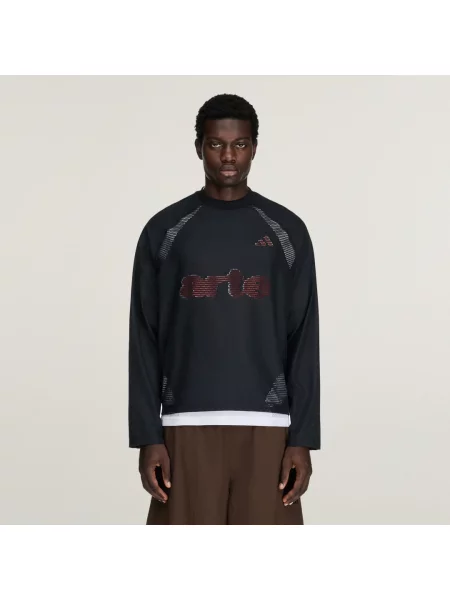 Dwuwarstwowa koszulka z długim rękawem adidas x Arte Antwerp biała