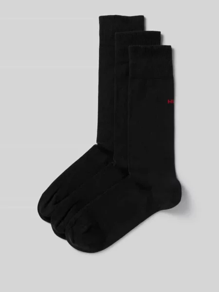 Długie skarpety Hugo Boss z logo czarne