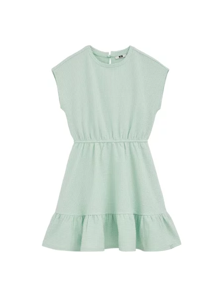 WE Fashion Rochie verde mentă alb