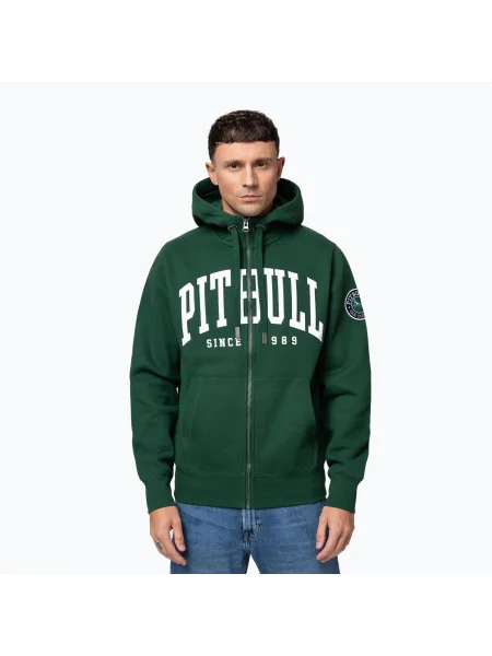 Мъжки суитшърт Pitbull Norton Hooded Zip hunter green зелено