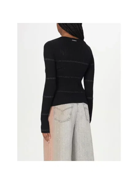 Sweter Pinko z nadrukiem czarny